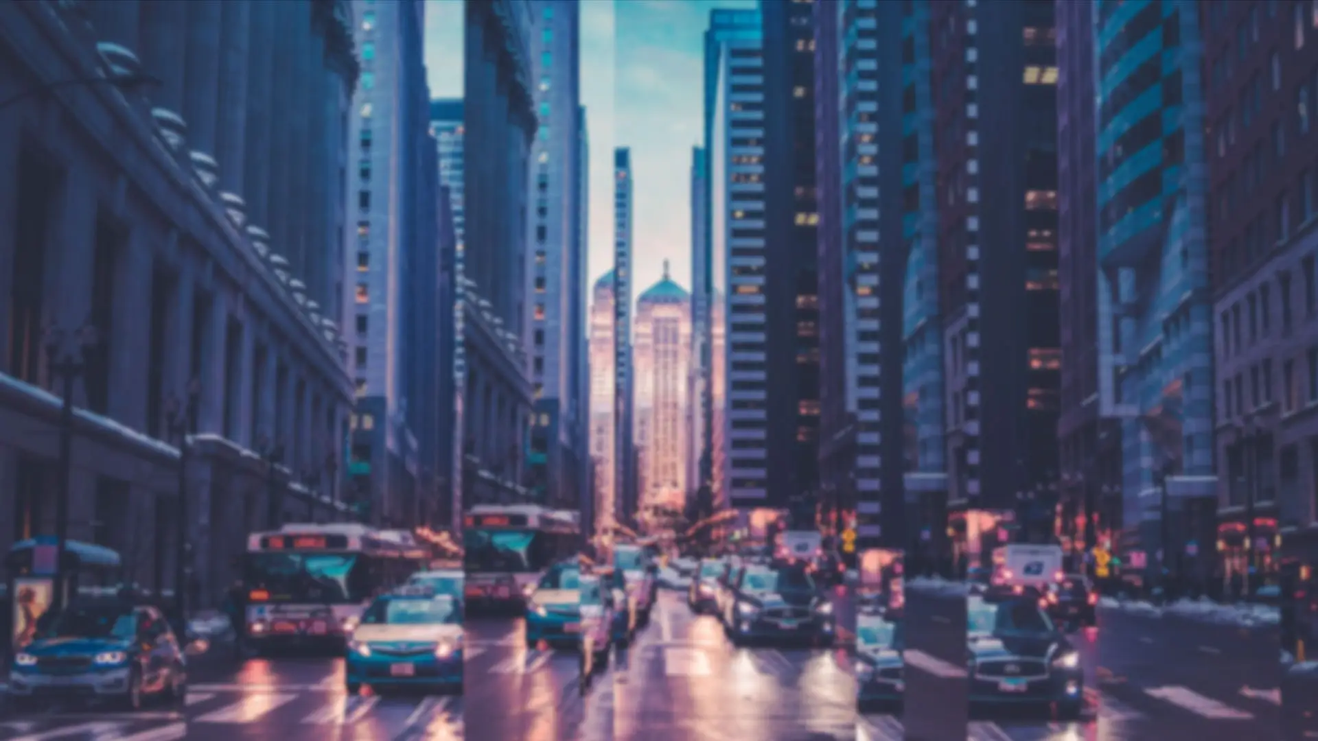 City lights at night, illustrating the impact of location-based marketing and digital location solutions on urban visibility.