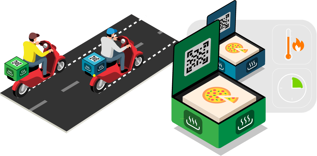 Food delivery service with a driver delivering meals from a restaurant to a house, illustrating pioneering research into local business trends and consumer behaviour insights in the delivery industry